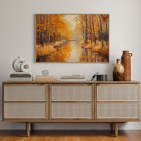 Autumn River Carries Golden Stories