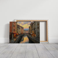 Evening Light Along the Canal