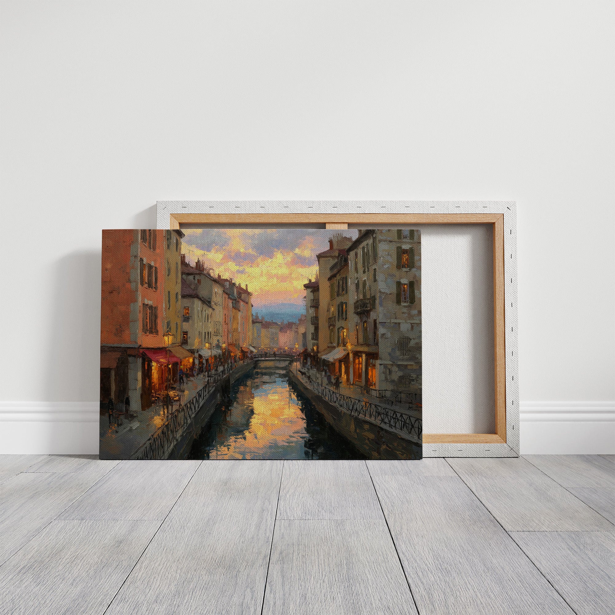 Evening Light Along the Canal