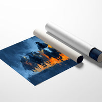 Cattle Drive Through Fire