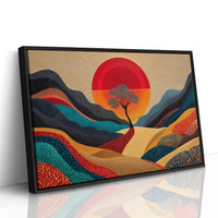 Lone Tree Dances At Sunset's Peak