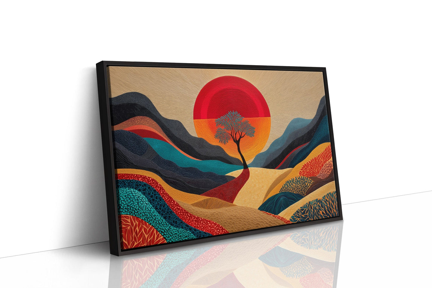 Lone Tree Dances At Sunset's Peak