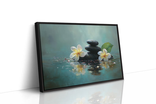 Plumeria Floats On Turquoise Waters