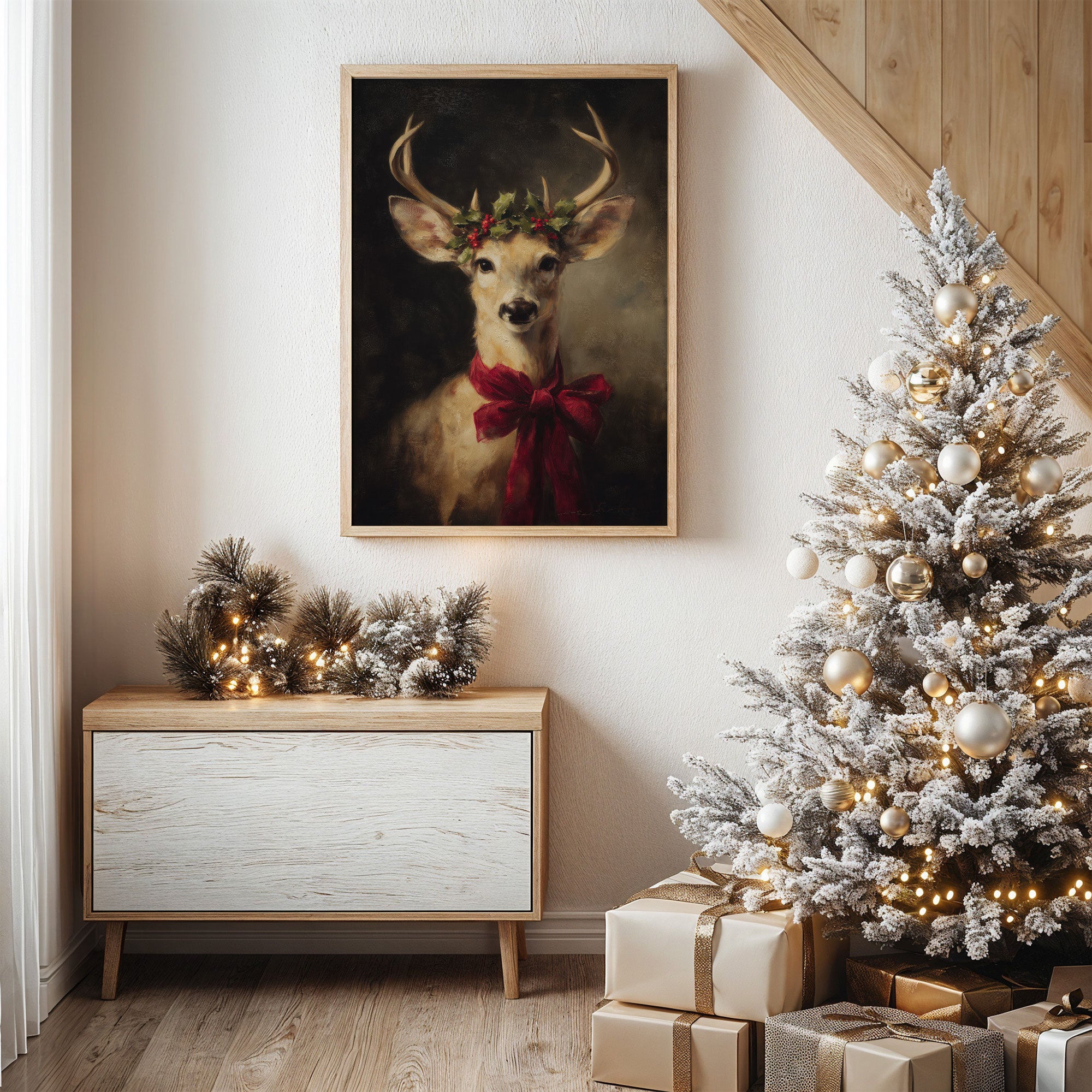 December's Gift Wears Holly Crown