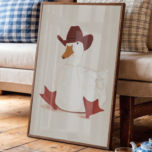 Ranch Duck Wears Boots With Pride