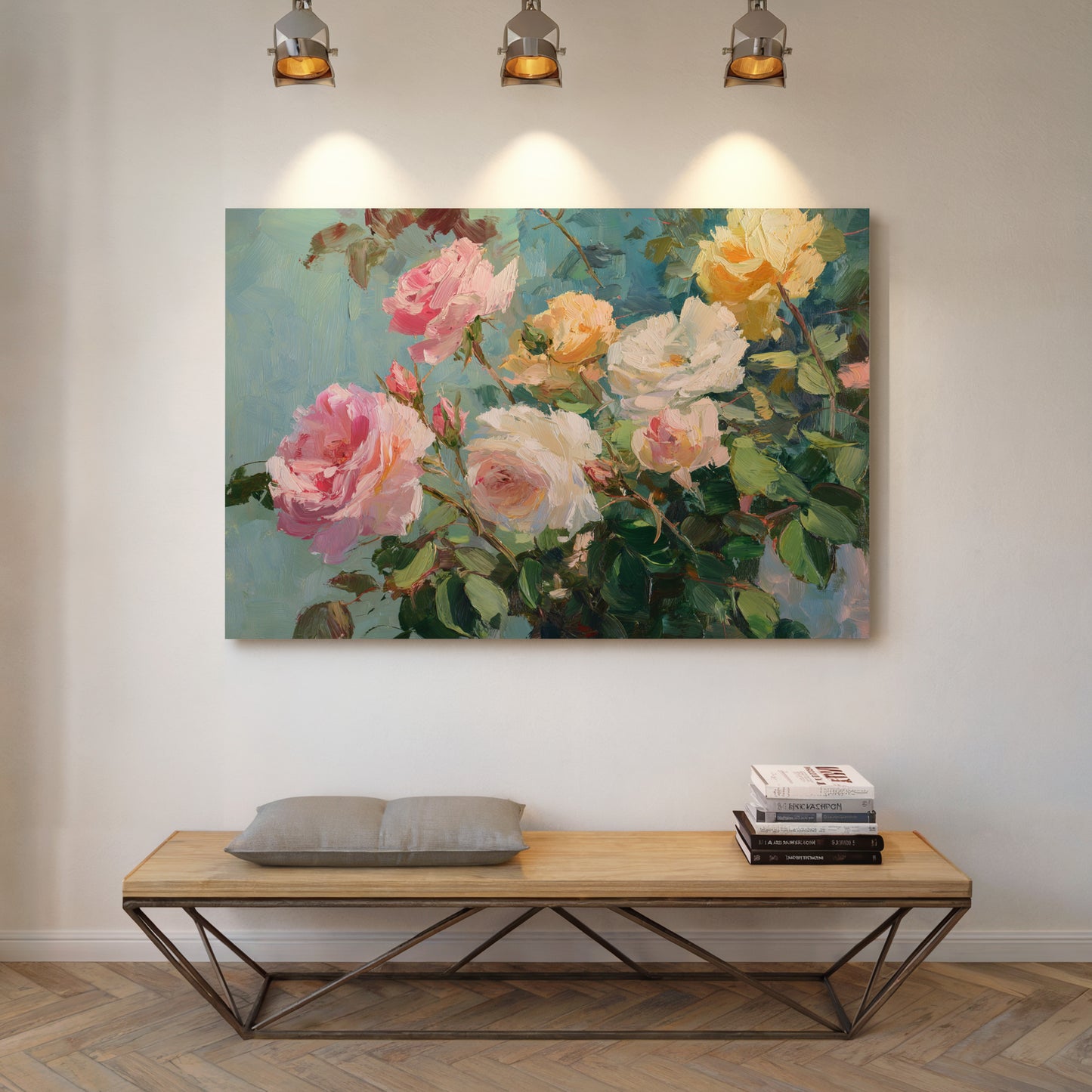 Summer Roses Catch Morning Light