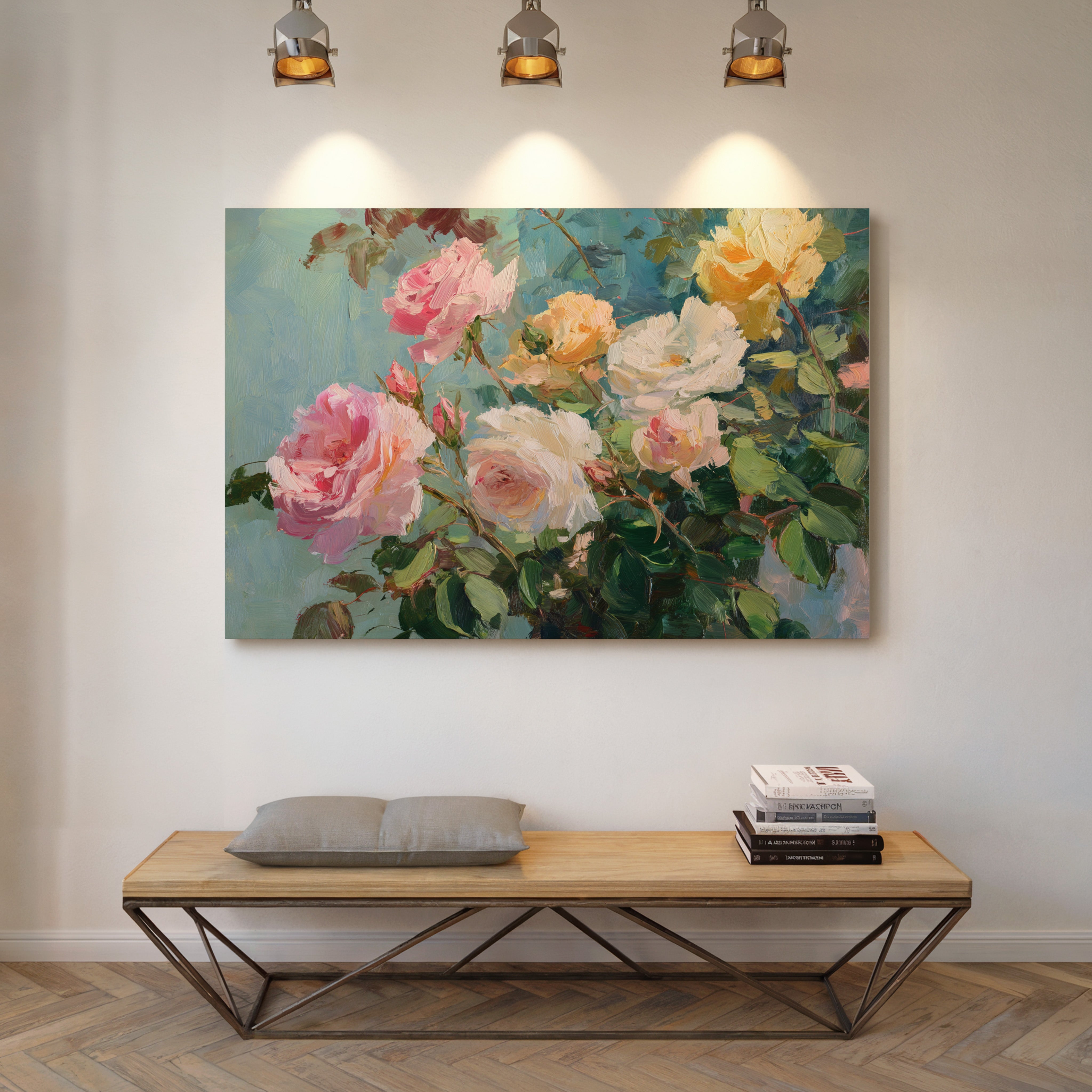 Summer Roses Catch Morning Light