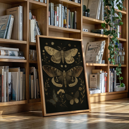 Nocturnal Wings and Wildflower Charms