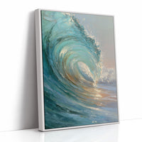 Teal Crescendo Captures Coastal Memory