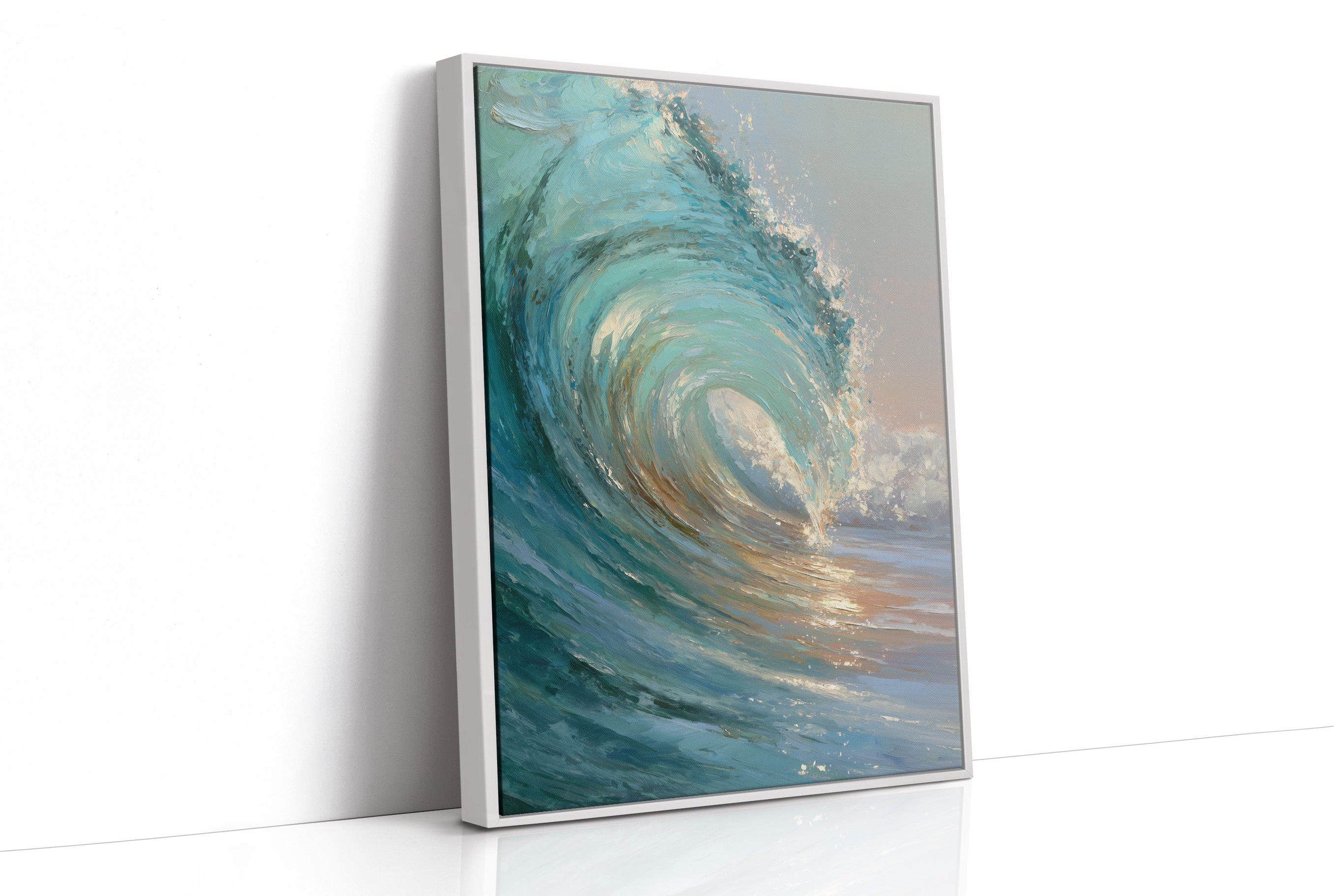 Teal Crescendo Captures Coastal Memory