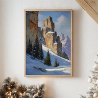 Winter Towers Pierce Azure Skies
