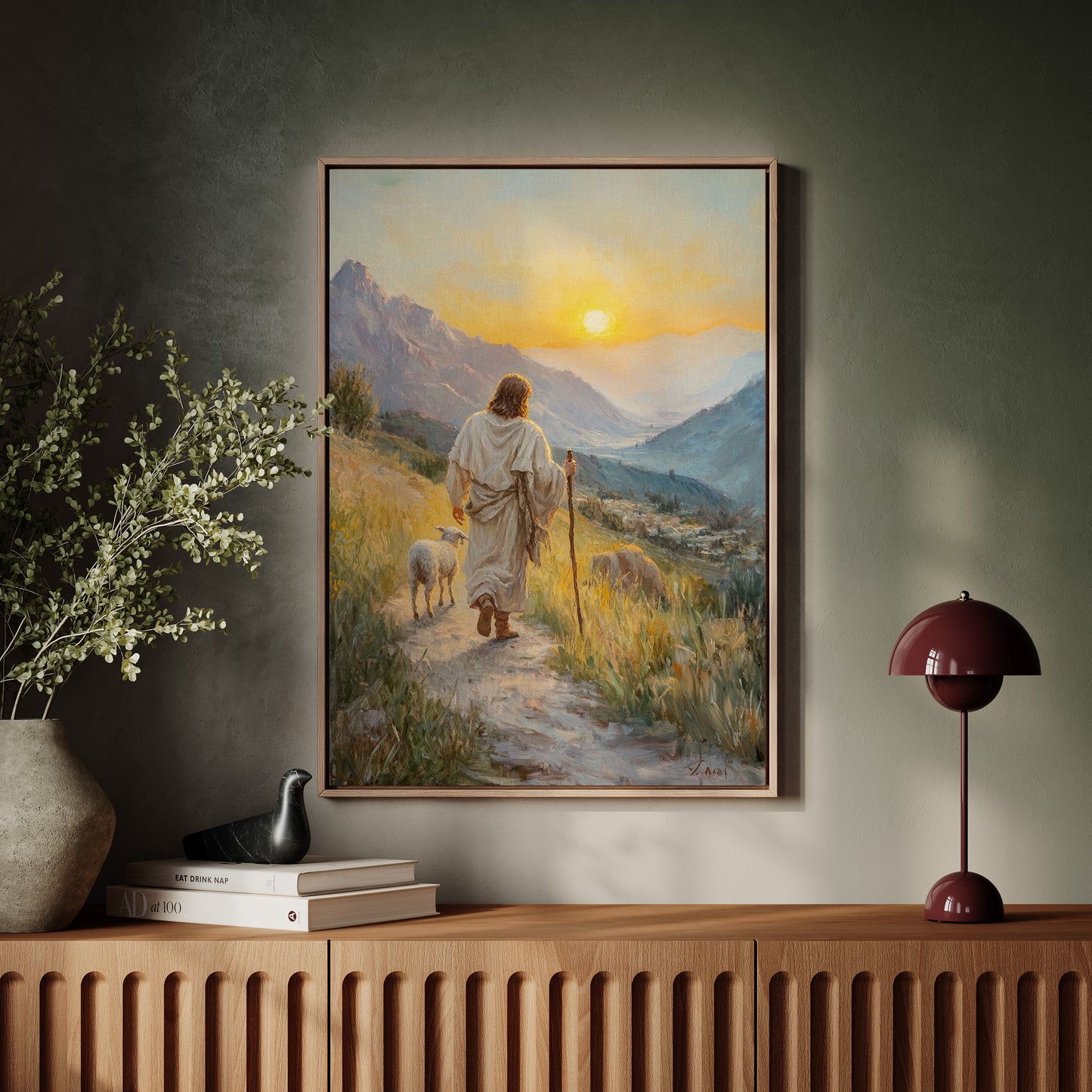 Jesus the Good Shepherd – Inspirational Christian Wall Art Print