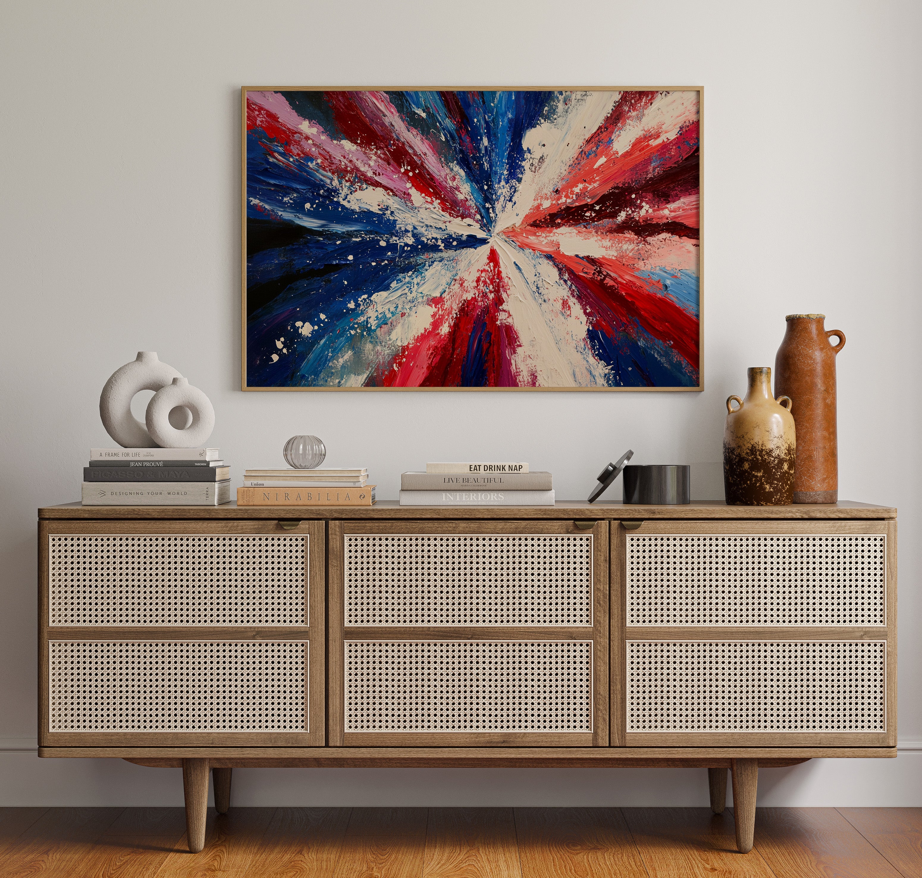 Freedom's Colors Dance At Dawn