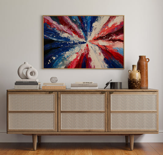 Freedom's Colors Dance At Dawn