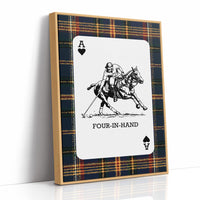 Ace of Hearts: Navy Tartan Polo