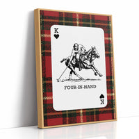 King of Hearts: Red Tartan Polo
