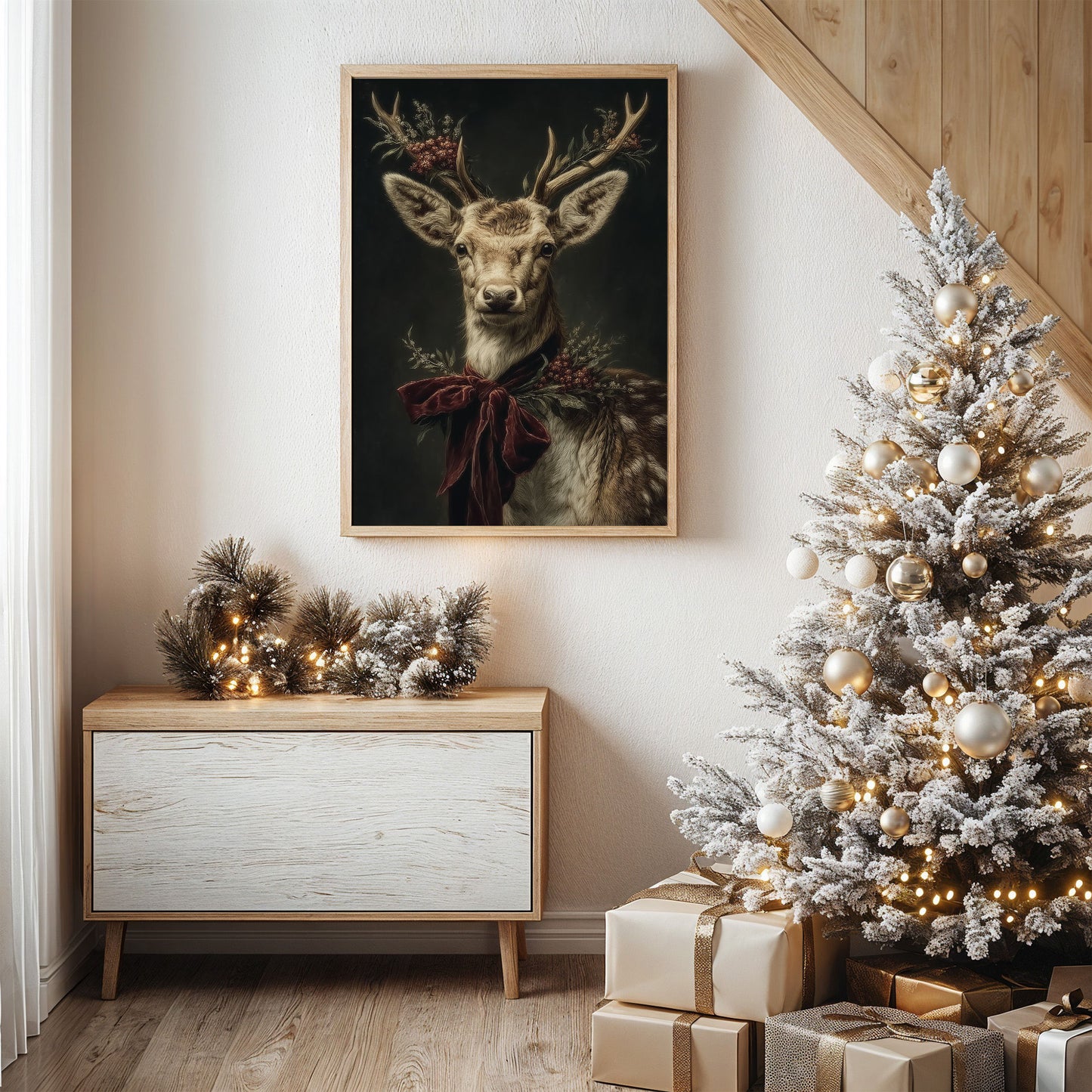 Noble Stag Brings Winter's Grace