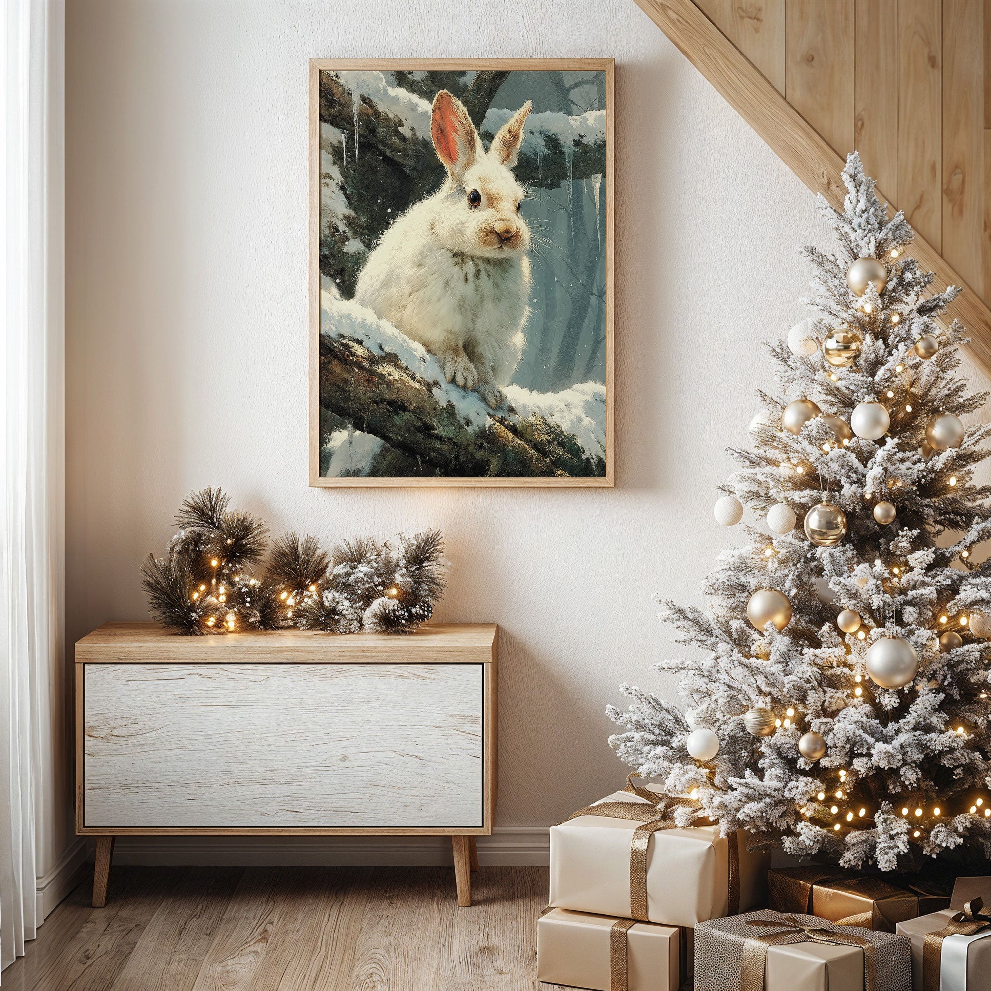 Snow Hare Brings Winter Magic