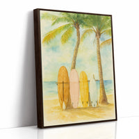 Surf Boards Await Morning Tide