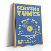 Serving Tunes: Cobalt Bubble Letters