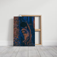 Twilight Raccoon Tree Hollow