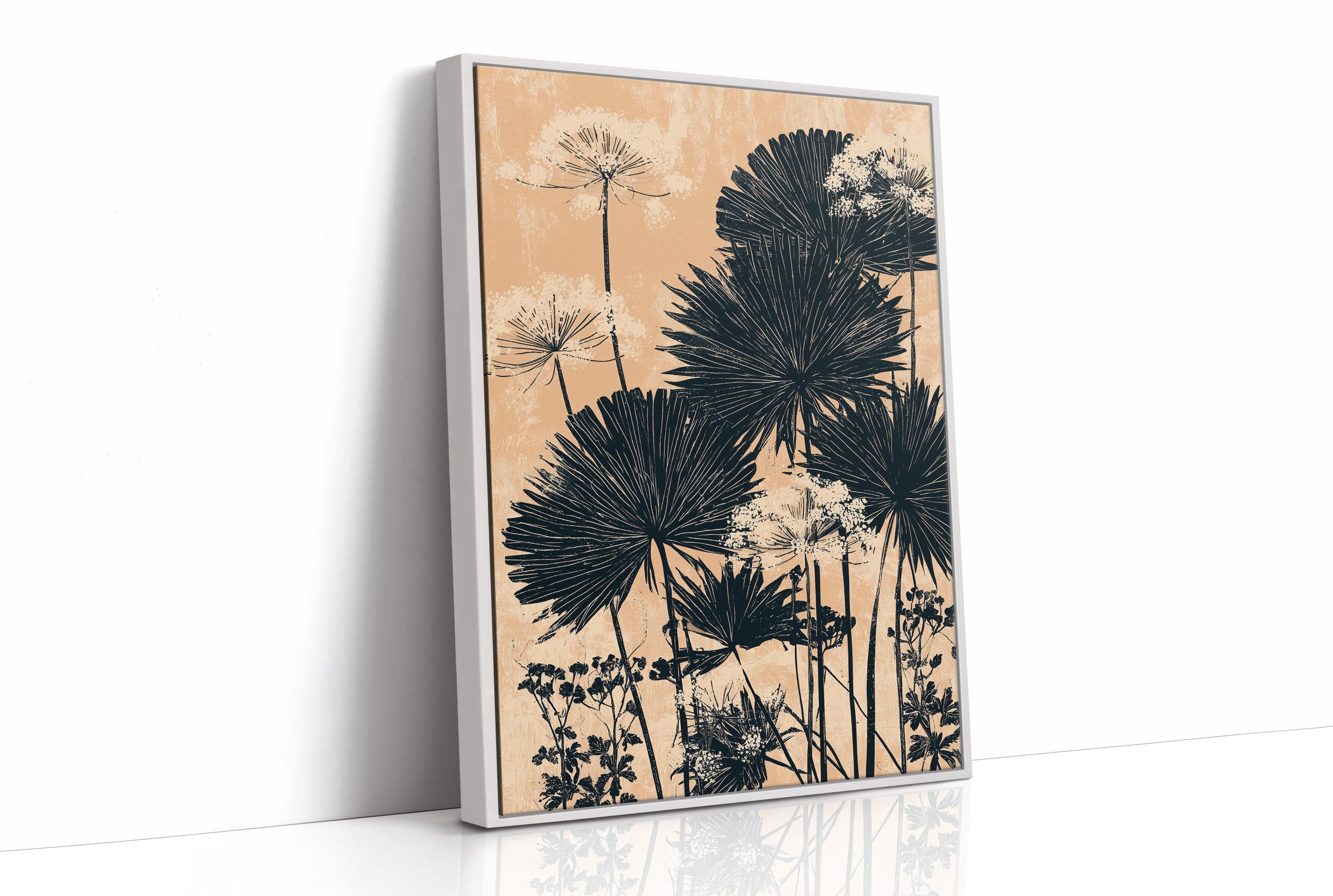 Palm Fans in Peach Light
