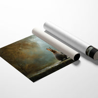 Quiet Companions In Misty Forest