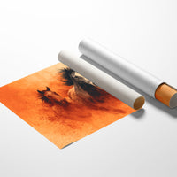 Wild Herd in Amber Dust