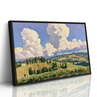 Twin Clouds Over The Vineyard Ridge