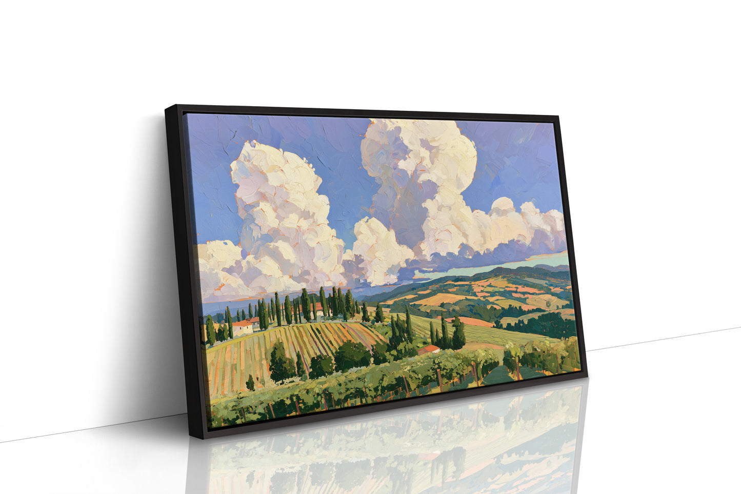 Twin Clouds Over The Vineyard Ridge