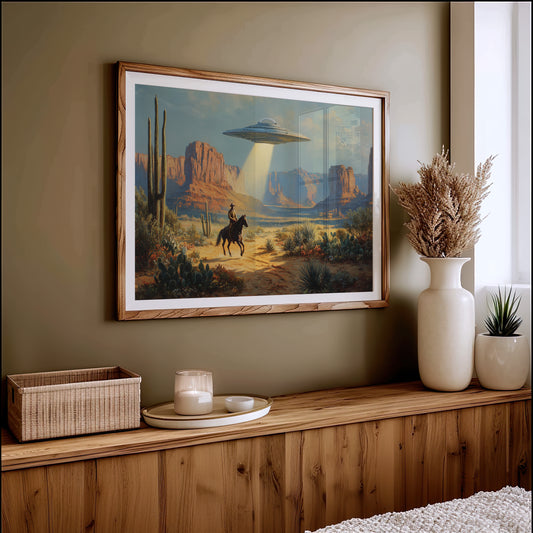 Cosmic Cowboys Meet Desert Light