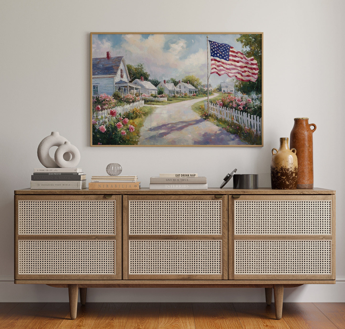 Where Roses Bloom and Flags Wave