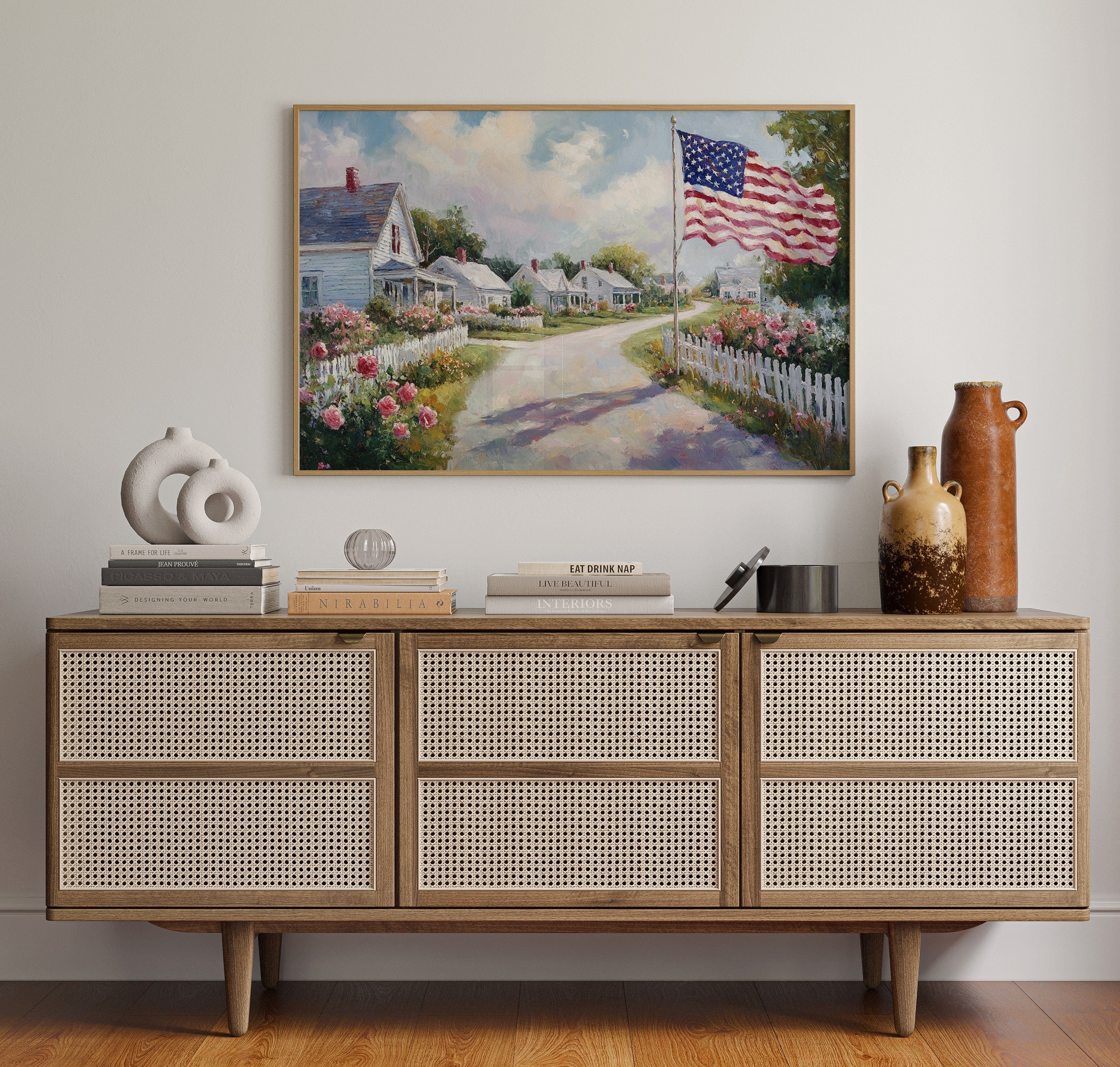 Where Roses Bloom and Flags Wave
