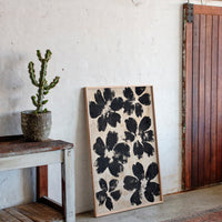 Japanese Ink Floral Print – Bold Brushstroke Blossom Wall Art