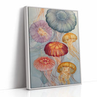 Pastel Medusas Dance Through Currents