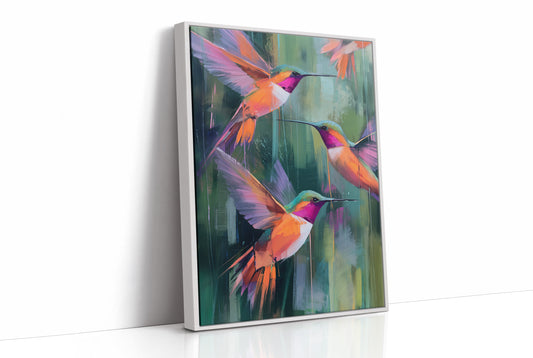 Emerald Symphony of Nectar Seekers