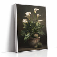 Ivory Blooms In Shadow