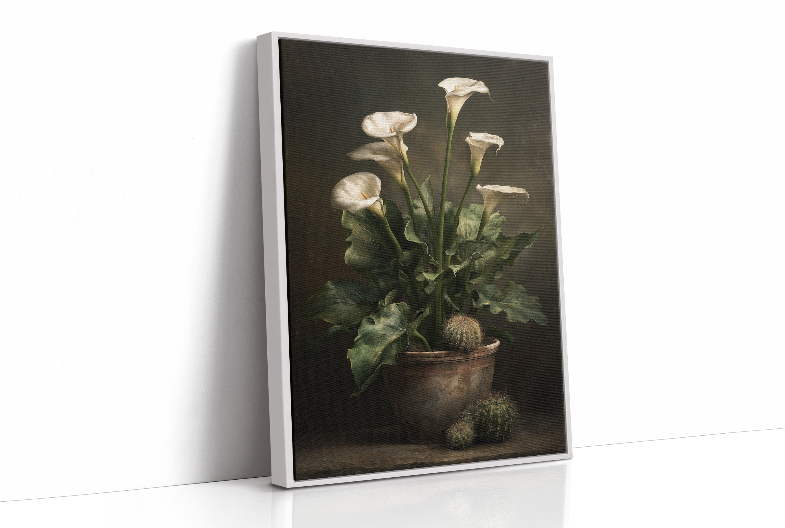 Ivory Blooms In Shadow