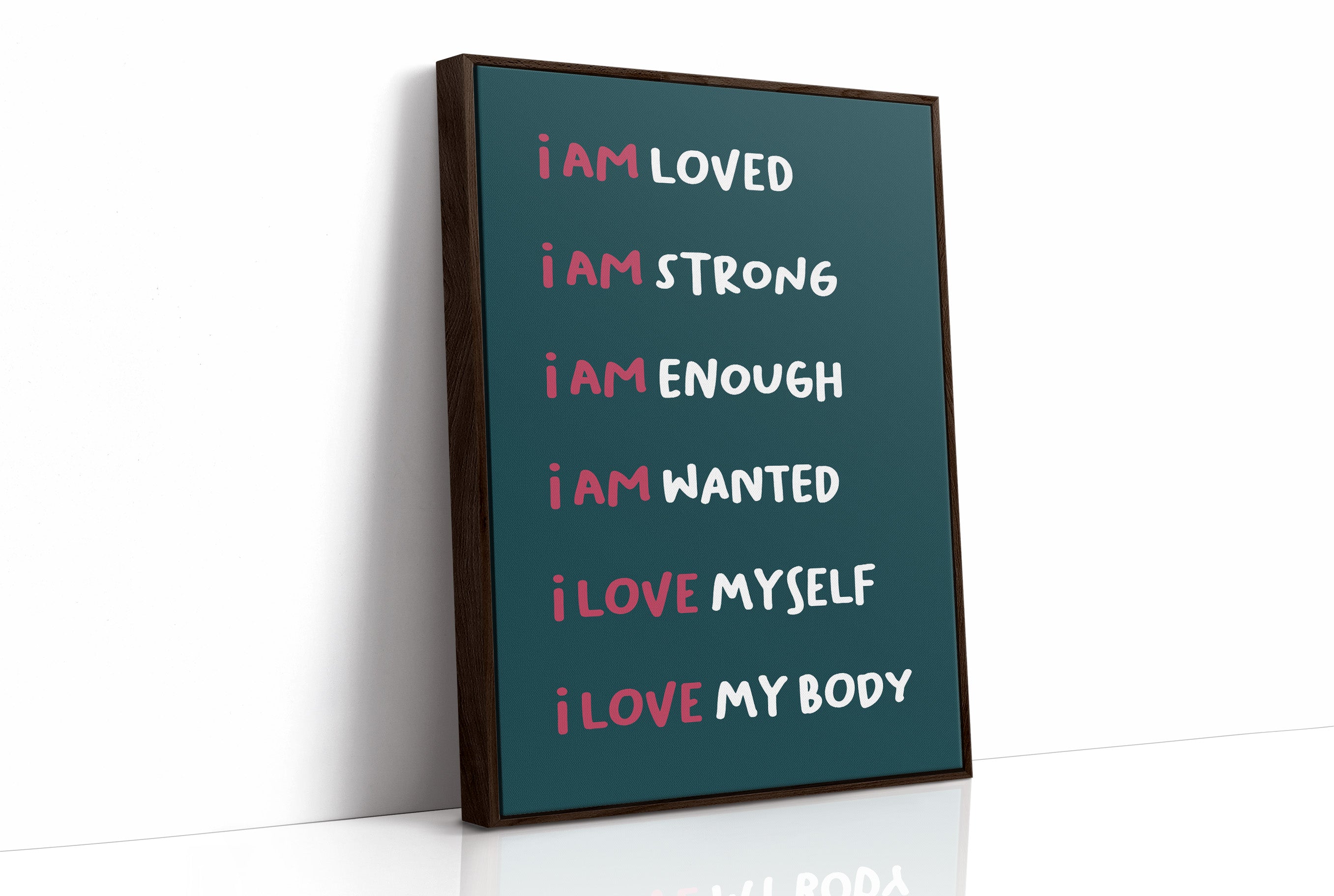 Six Ways to Say I Am (Teal)