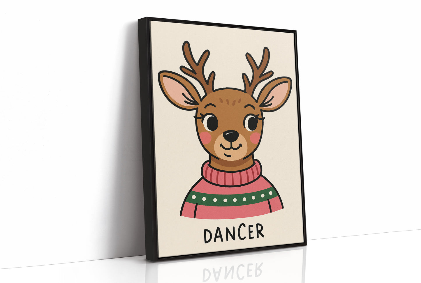 Cozy Reindeer In Holiday Sweater
