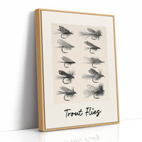Trout Flies, Ten on the Page