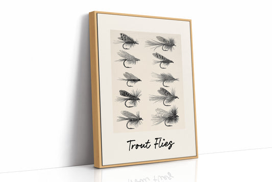 Trout Flies, Ten on the Page