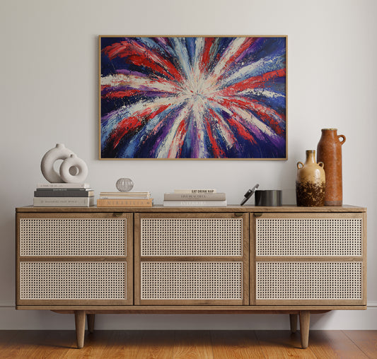 Starburst Symphony In Patriot Colors