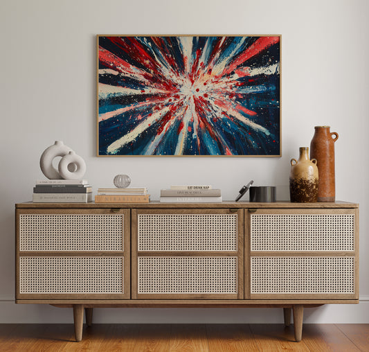 Stars Burst Into Patriotic Light
