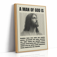A Man of God: Line Portrait Virtues
