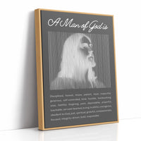 A Man of God: Charcoal Line Portrait