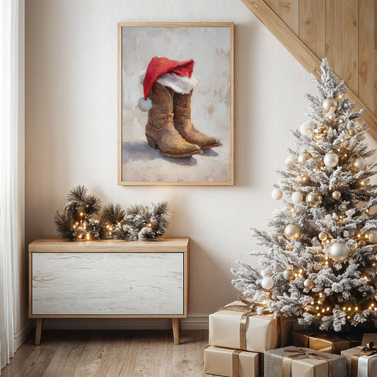 Santa Boots Bring Ranch Christmas Magic
