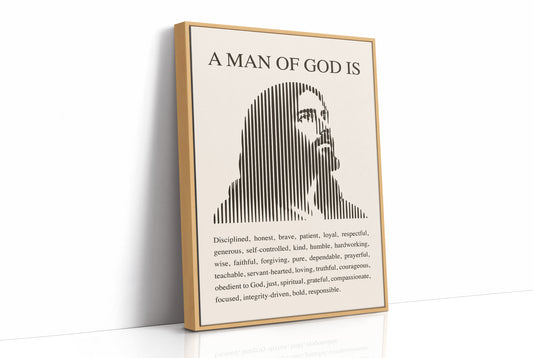 A Man of God: Ivory Line Portrait