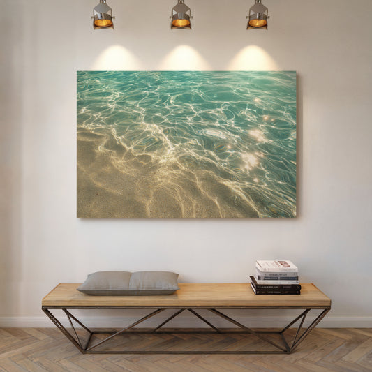 Crystal Tides Kiss Golden Shore