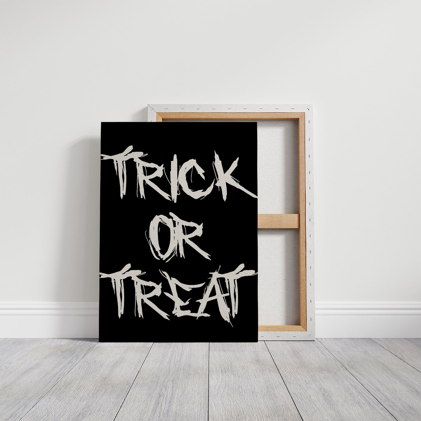 Stark Words Against Midnight Canvas